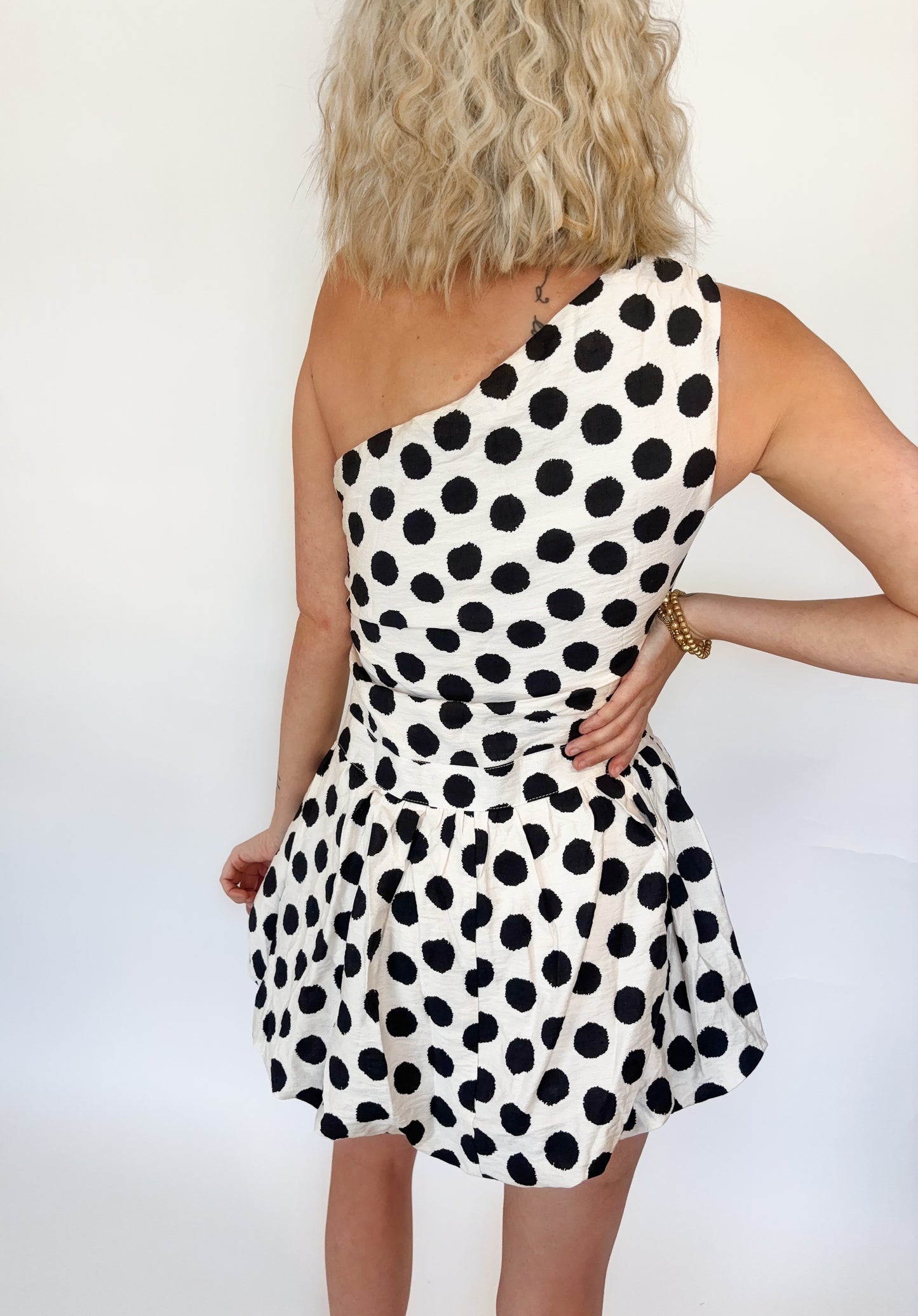 Polka Vibe Mini Dress