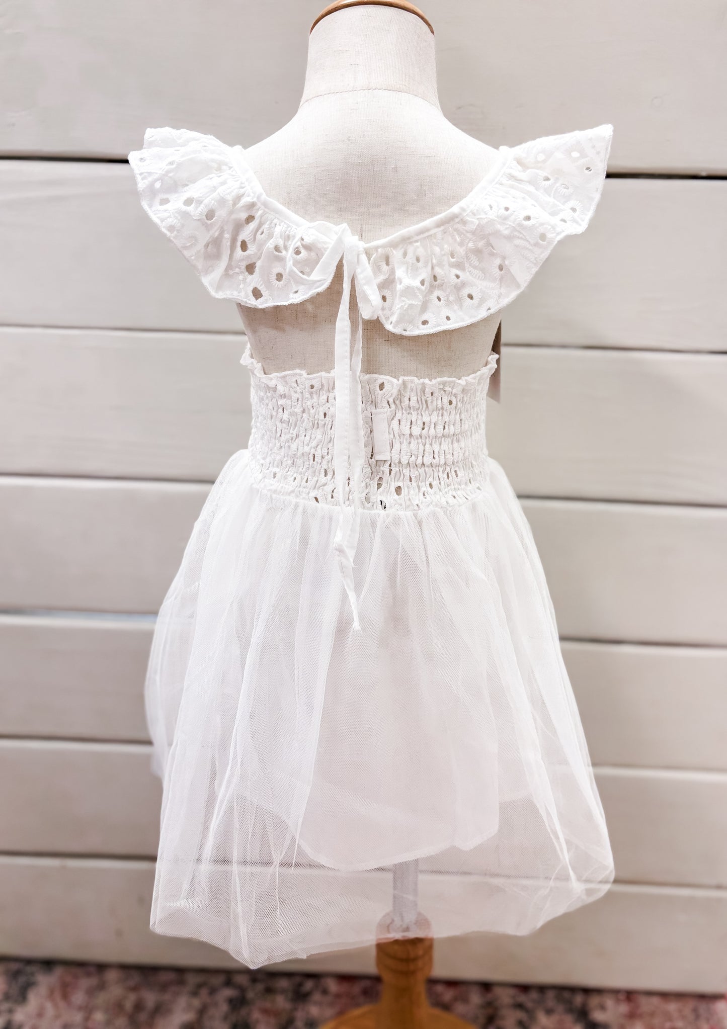 Tulle Dress-white