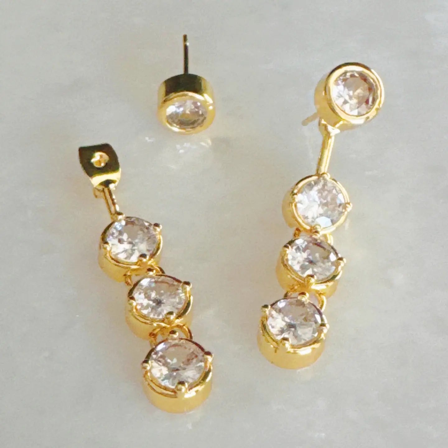 Bezel Earrings