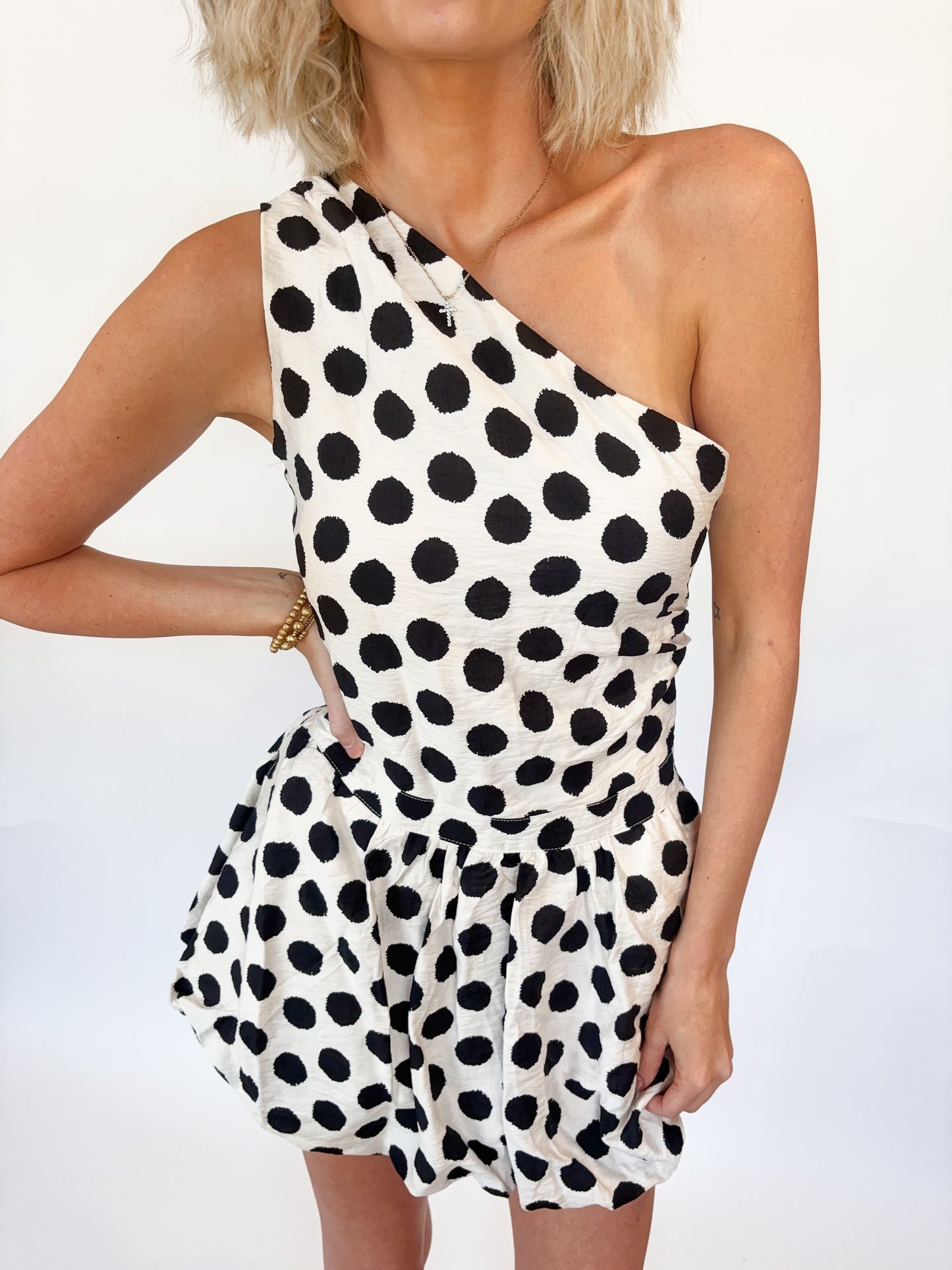 Polka Vibe Mini Dress