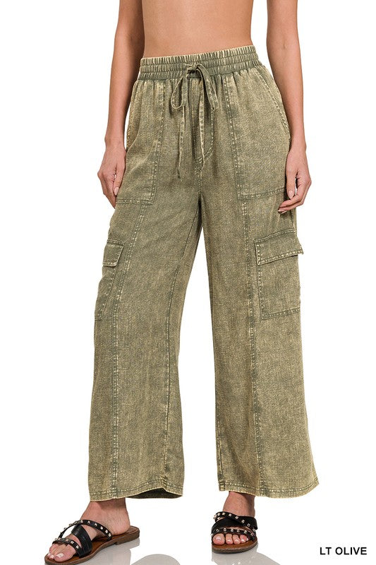 Cozy Cut Pants - Olive - LAST ONE