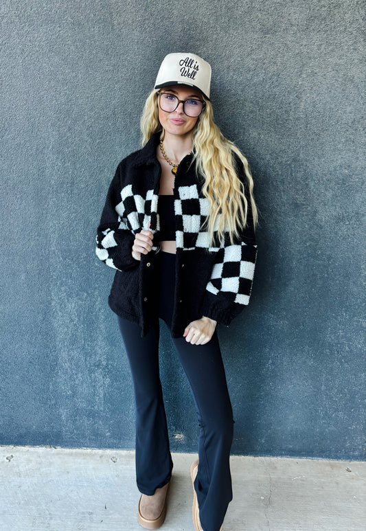 checkered jacket