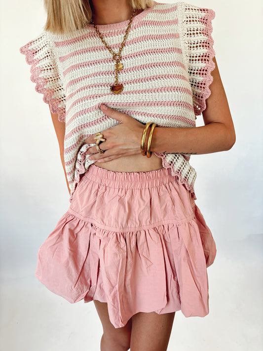 Rośe Bubble skirt- LAST ONE