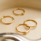Rowena 18K Gold Non-Tarnish Minimalist Band Rings