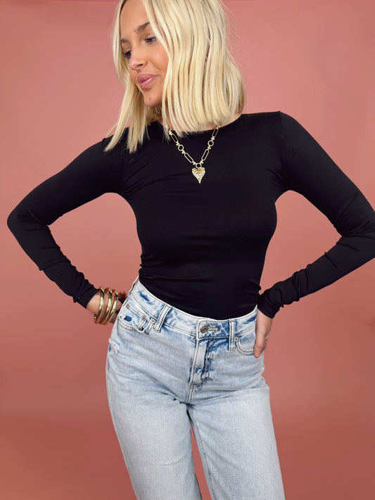 Miley top - black LAST ONE