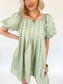 Sunset Sweetheart Dress- sage
