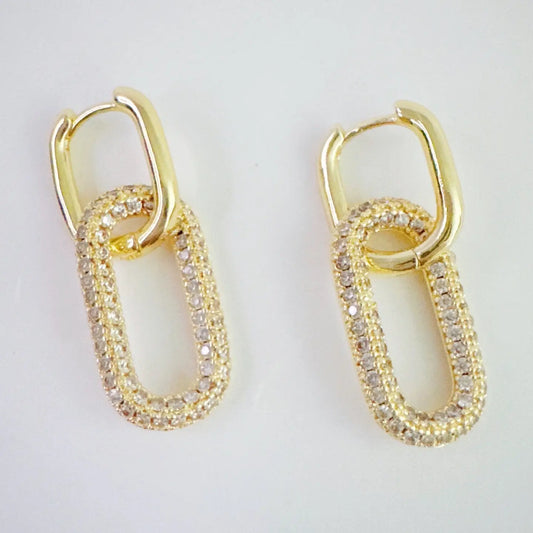 Urban Glow Link Drop Earrings