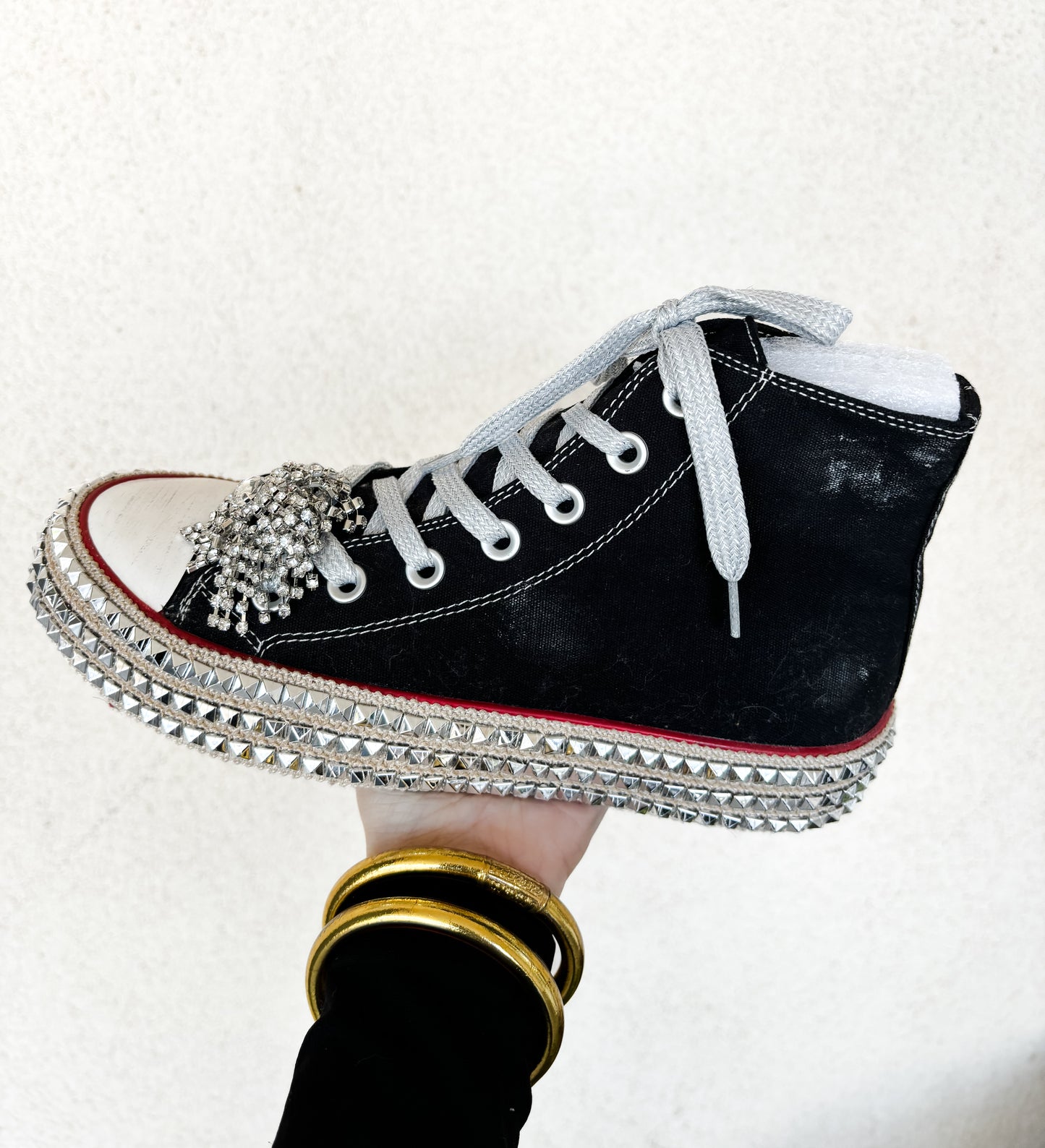 bling high top sneakers