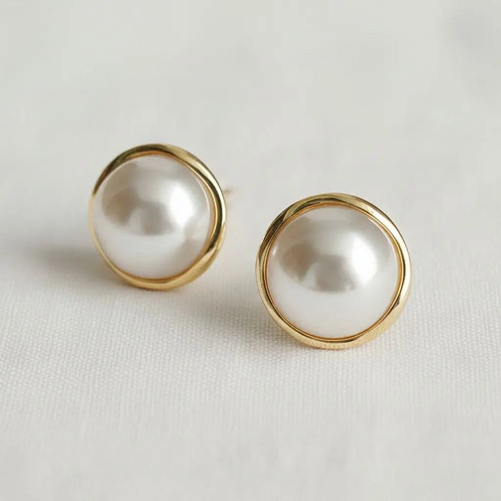 Pearl Stud Earrings