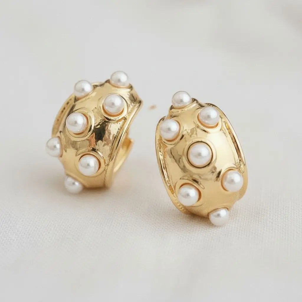 Elegant Vintage Pearl Drop Earrings