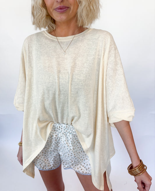 Float Away Top- cream