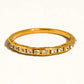 Flair 18K Gold Non-Tarnish Thin Cz Band