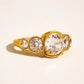 Irid 18K Gold Non-Tarnish Multi Cz Statement Ring