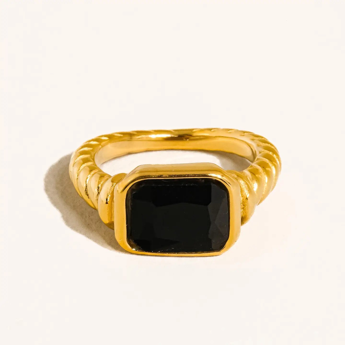 Laverne 18K Gold Non-Tarnish Cz Cocktail Ring