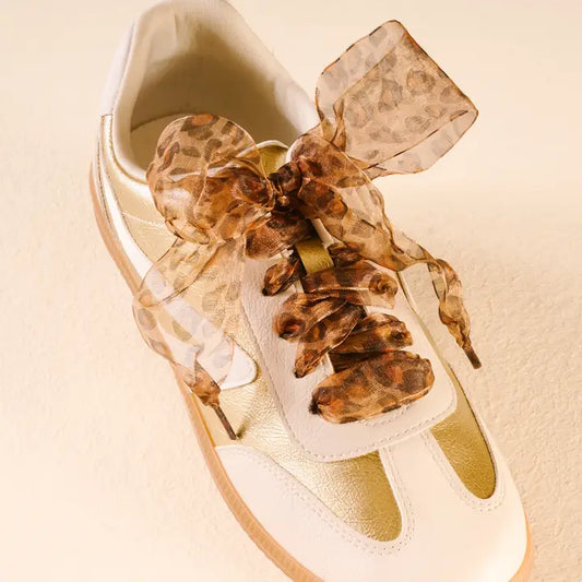 Step It Up Shoelaces-Sheer Cheetah