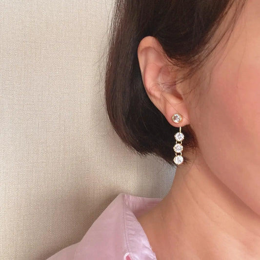 Bezel Earrings