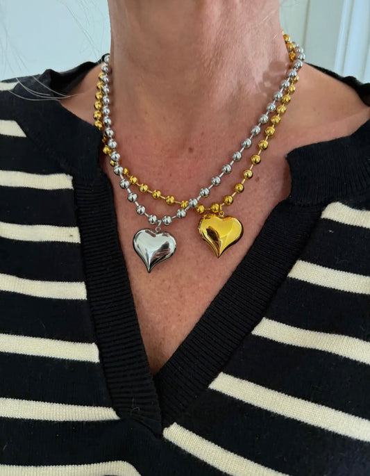 Small Chunky Heart Necklace