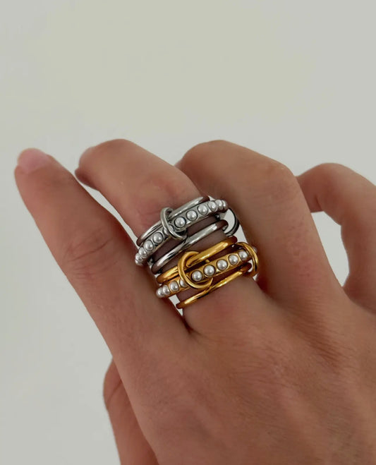 Amber Ring - gold