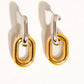 Jaxon 18K Non-Tarnish Double Chain Earring