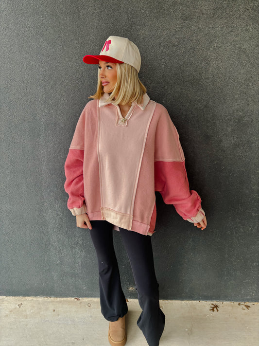 pink rush sweatshirt