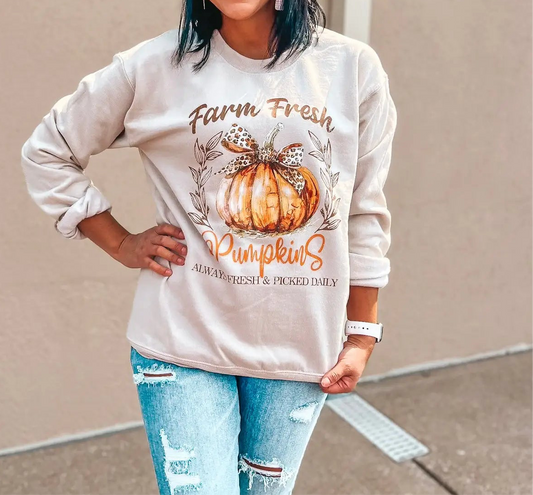 Farm Fresh Pumpkins Crewneck