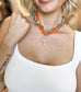 scarf charm necklace-brooke