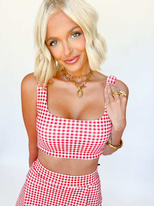 Strawberry Picnic Bra Top