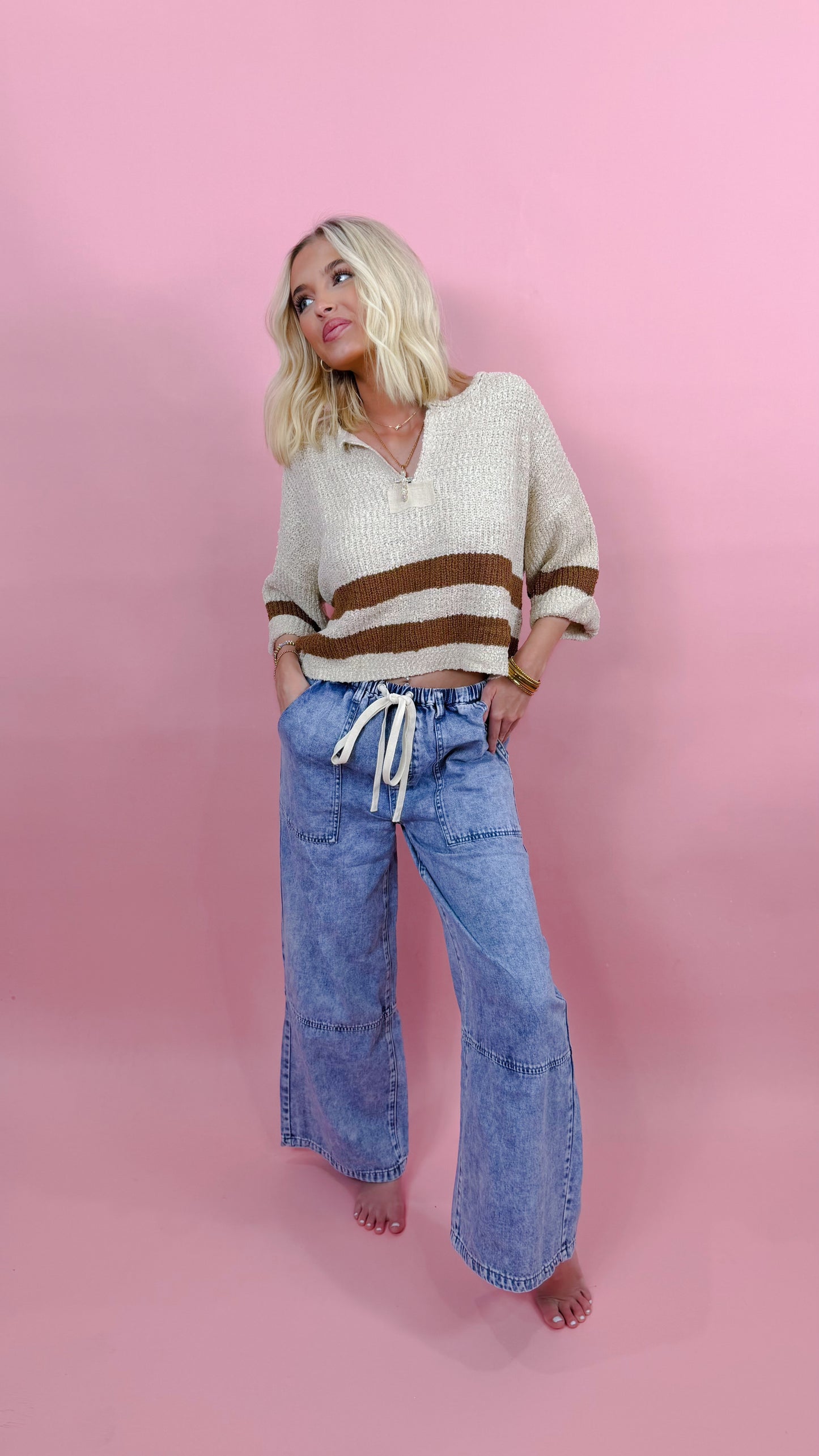 denim flare pants