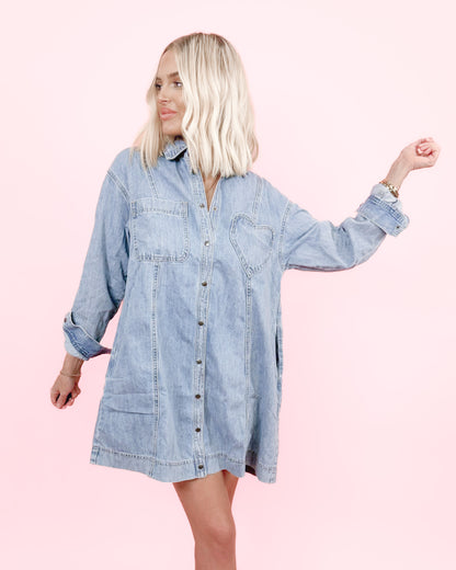 off duty denim dress