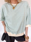 Daily Stripe Top- teal