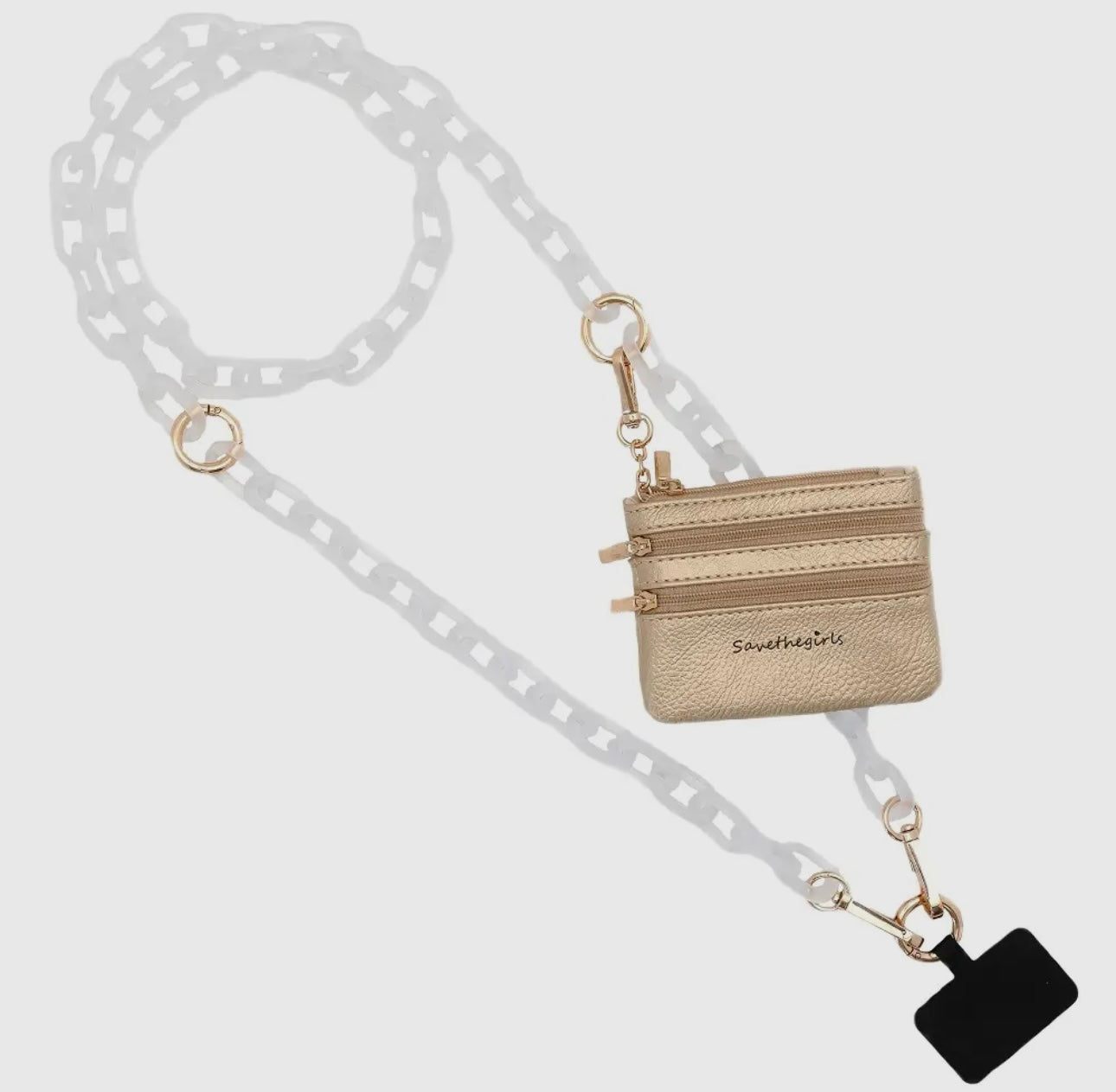 clip & go crossbody - chunky chain