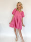 Sunset Sweetheart Dress- pink