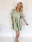 Sunset Sweetheart Dress- sage