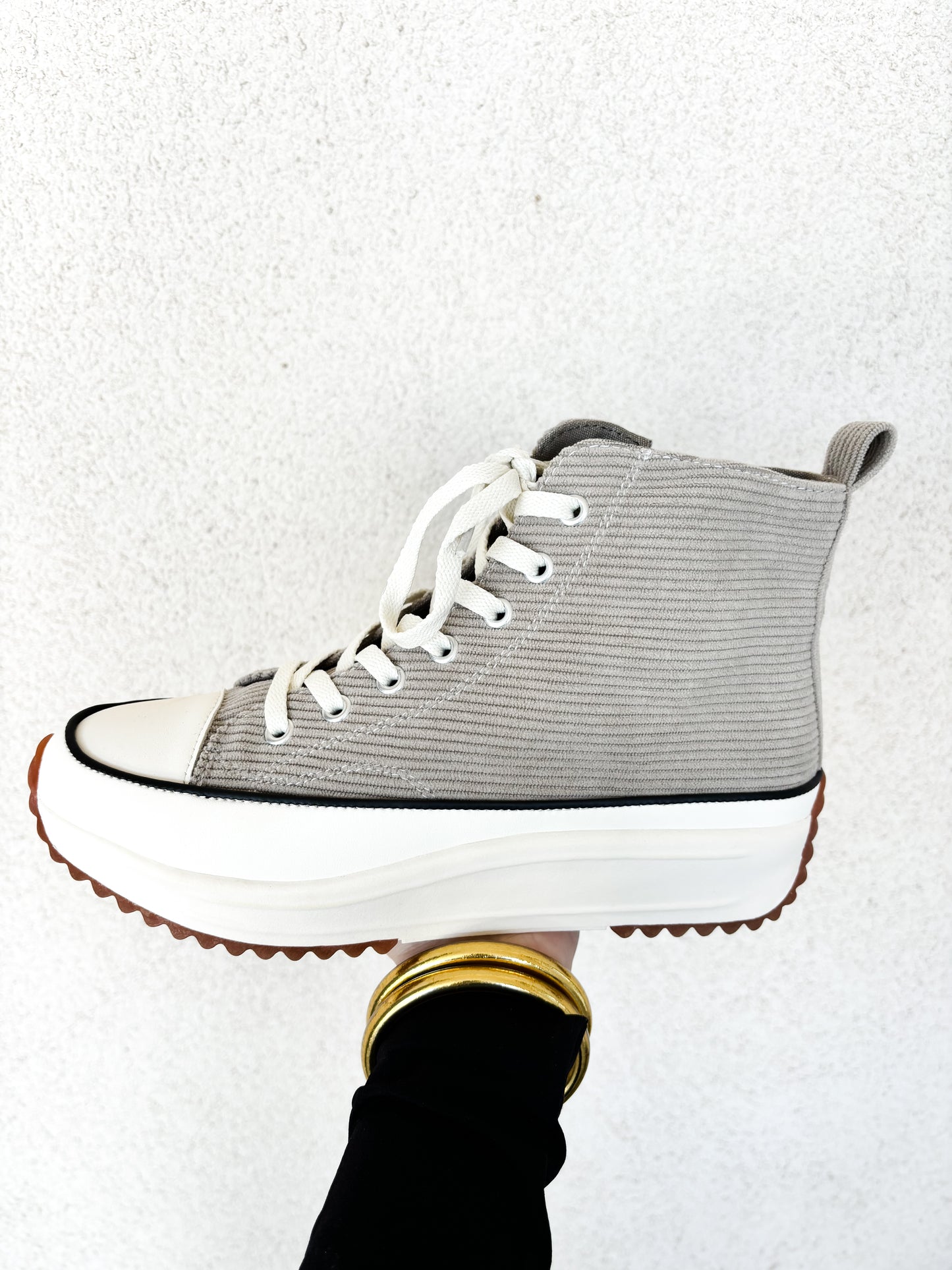 high top sneakers - taupe