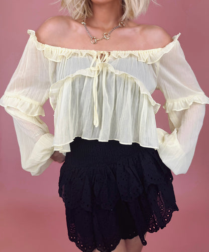 ruffle cup top