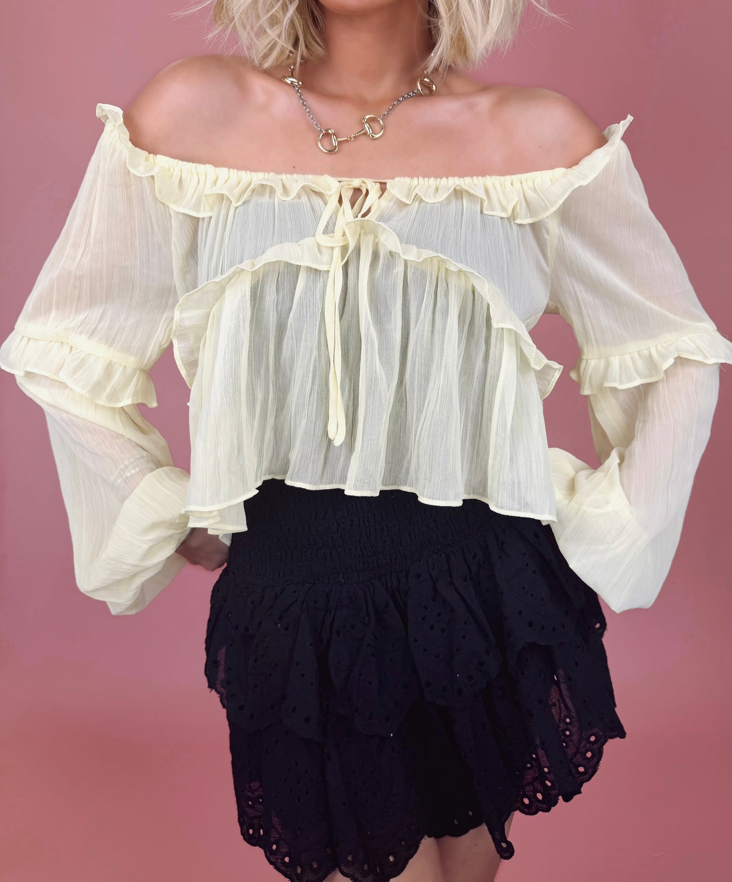 ruffle cup top