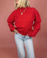more over sweater - red LAST ONE