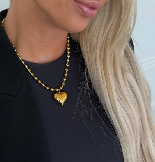 Small Chunky Heart Necklace