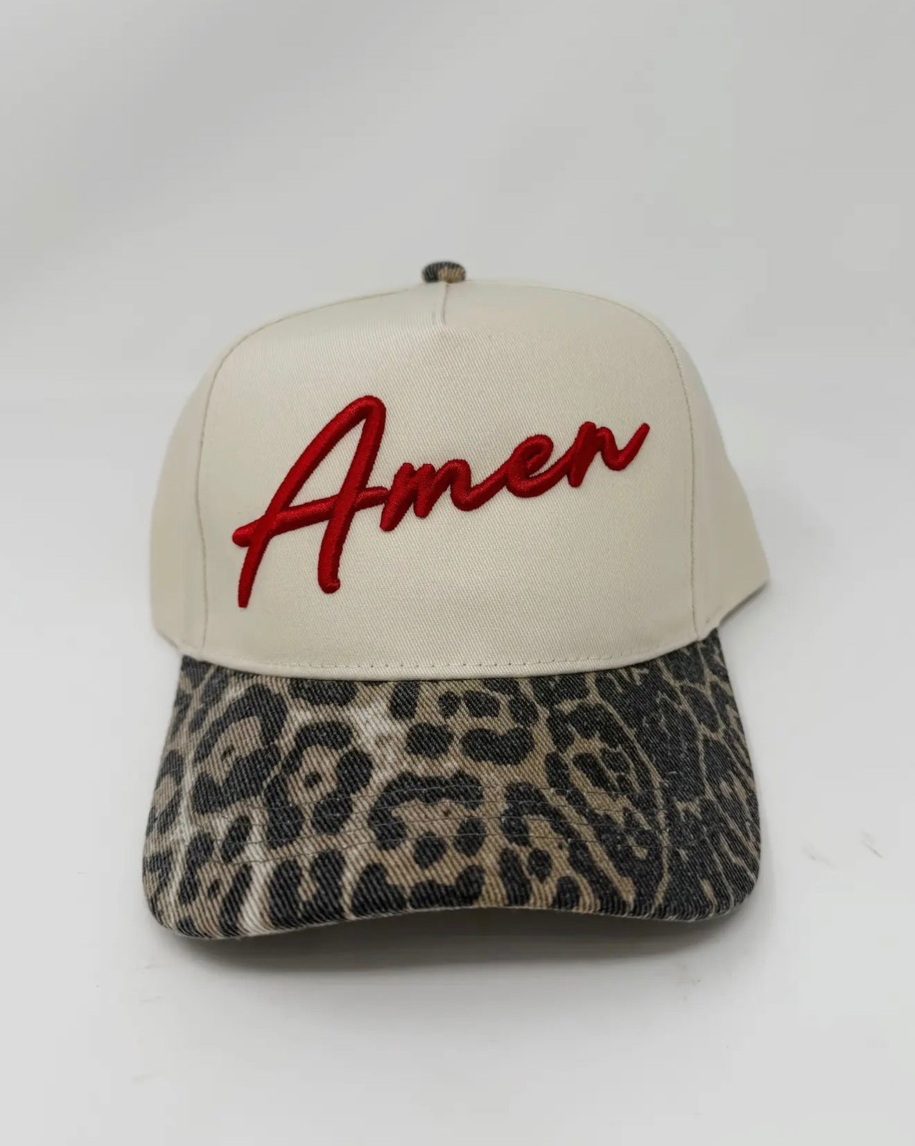 amen leopard hat