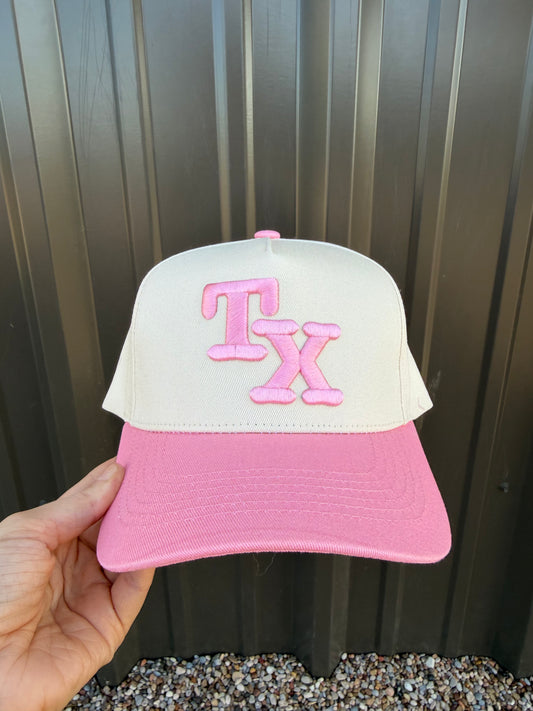 Pink TX Puff Hat