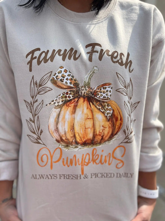 Farm Fresh Pumpkins Crewneck