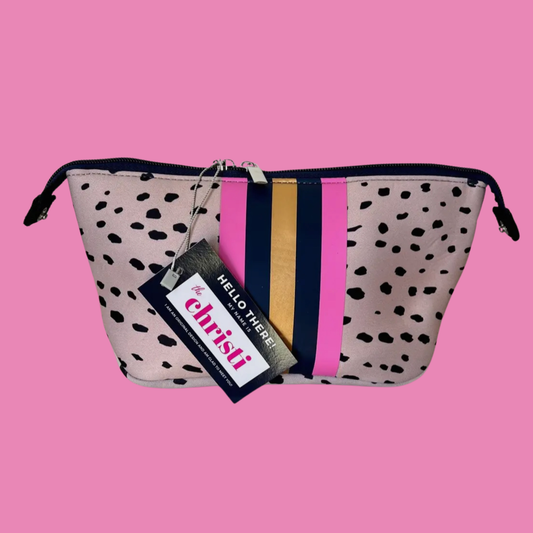 The Christi Small Neoprene Makeup Bag