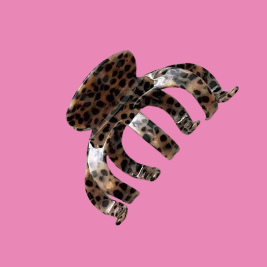 Jumbo Animal Leopard Print Hair Claw Clip