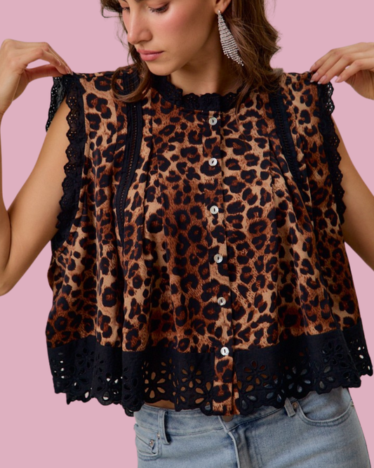 Scarlett Leopard Top