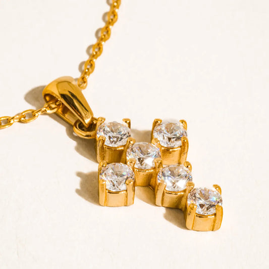 Raimon 18K Gold Non-Tarnish Dainty Cross Necklace