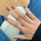 Rowena 18K Gold Non-Tarnish Minimalist Band Rings
