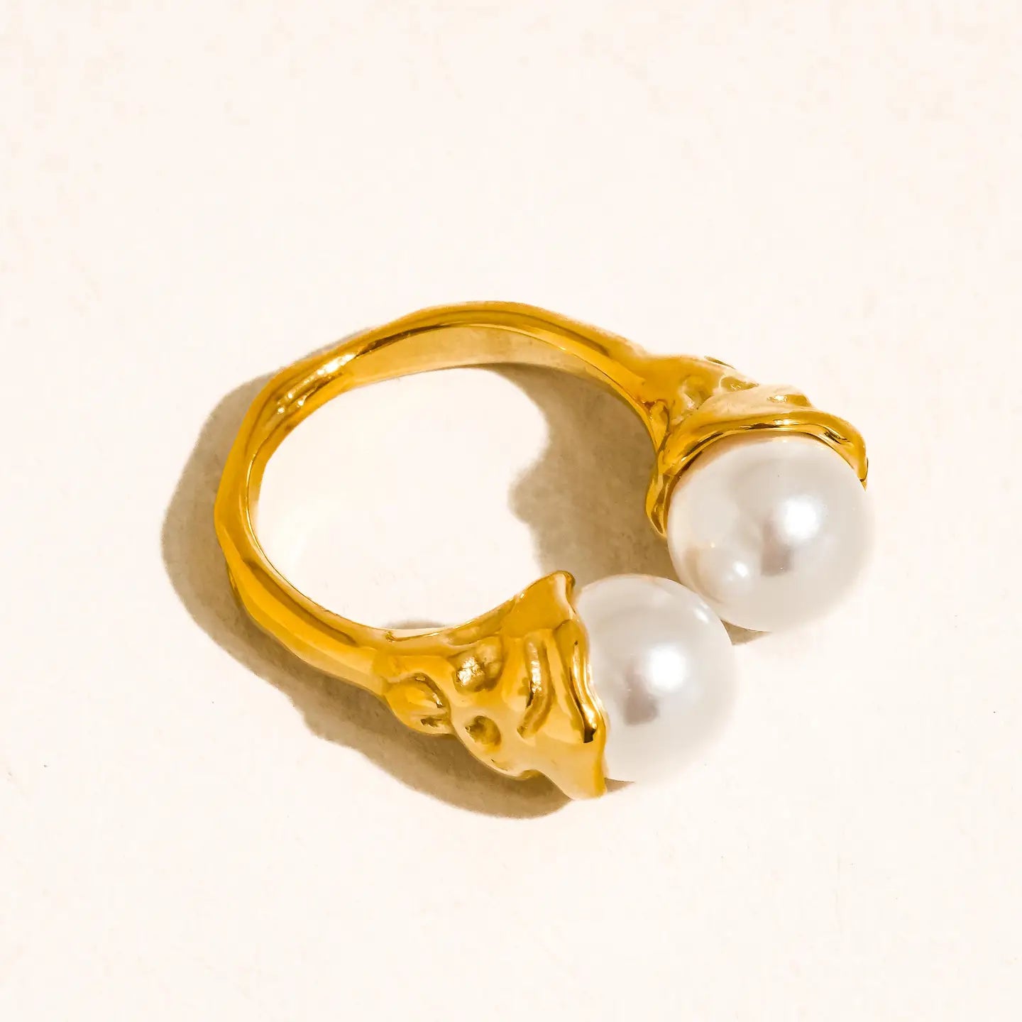 Eloura 18K Gold Non-Tarnish Pearl Ring