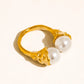 Eloura 18K Gold Non-Tarnish Pearl Ring