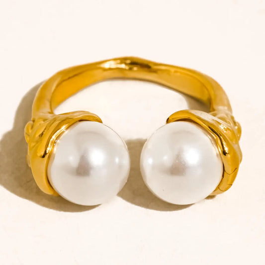 Eloura 18K Gold Non-Tarnish Pearl Ring