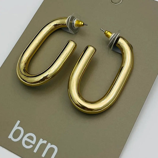 Golden - Thick Long Hoop